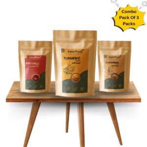 Combo Pack (250g × 3) Turmeric Powder, Red Chilli Powder, Coriander Powder